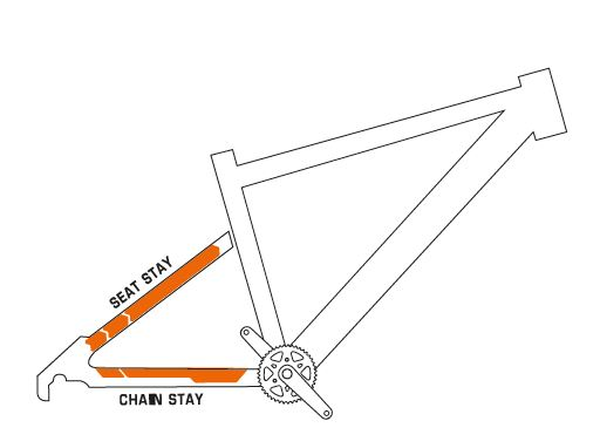 Chain Protector Decal Clear, 1, nordicamoto.ro