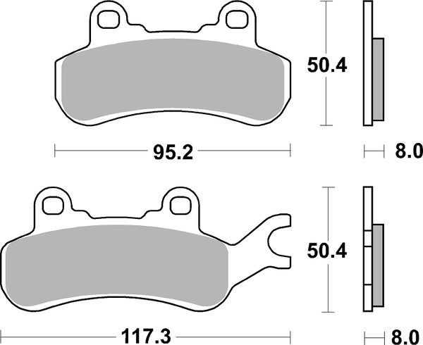 Rsi Offroad Racing Sintered Brake Pads, 2, nordicamoto.ro