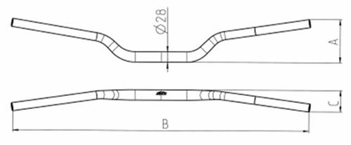 Ghidon KTM Renthal Twinwall 999 Orange 28,6 mm-1