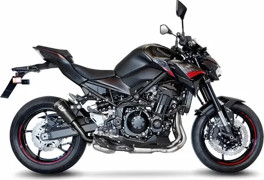 Tobă de eșapament LeoVince LV-10 Full Black Slip-On pentru Kawasaki Z900 (2020-2025), 3, nordicamoto.ro