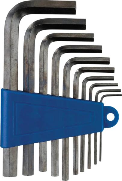 MOOSE RACING 10-piece Hex Wrench Set Blue, Silver 