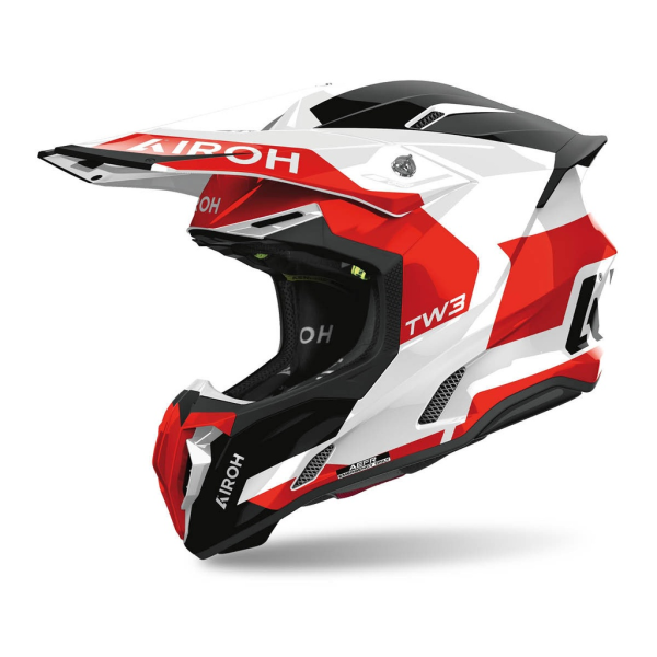 Cască Moto Cross Airoh Twist 3 Fancy Roșu Lucios, 2, nordicamoto.ro