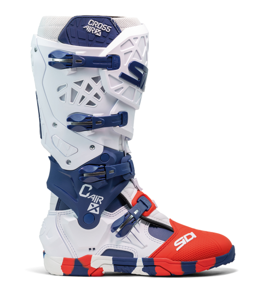 Cizme Sidi Crossair X White/Navy/Red-4