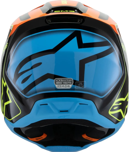 Casca Copii Alpinestars S-M3 Fray Black/Blue/Orange/Yellow-3