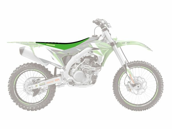 Double Grip 3 Seat Cover Green, 1, nordicamoto.ro