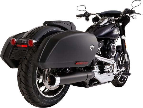 Muffler Slip-on 4(r) For Softail Sport Glide Black, 1, nordicamoto.ro