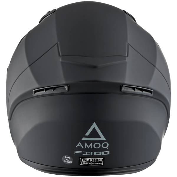 Cască AMOQ FI100, negru mat, mărimea M, 4, nordicamoto.ro