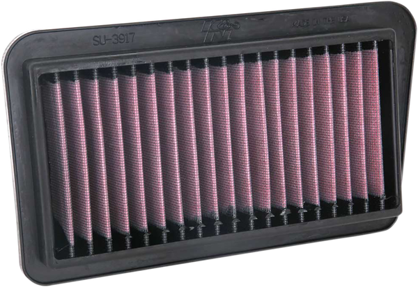 High-flow Air Filter Black, Red, 1, nordicamoto.ro