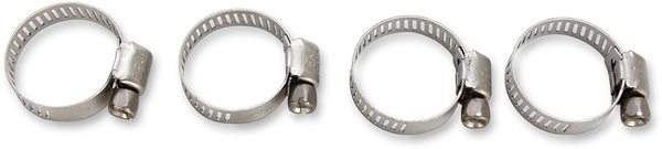 MOOSE RACING Gear Drive Hose Clamps Silver -0