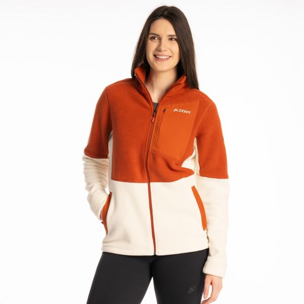 Geaca Dama Klim Darby Canyon Fleece Reflecting Pond - Milky Blue-9