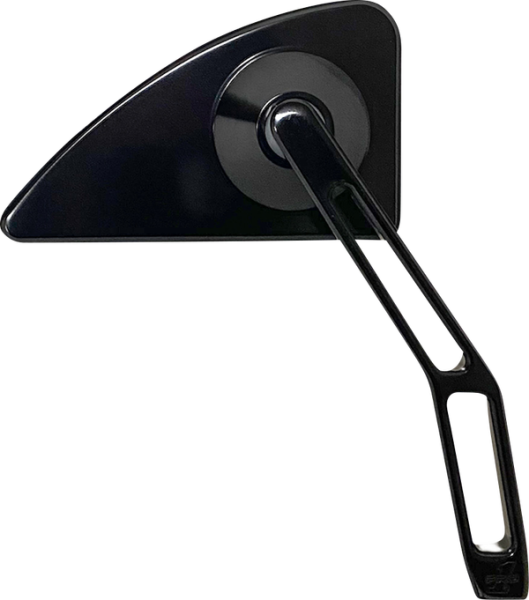 Mini Mirror W/v2 Cut-out Stem Silver, Chrome, 1, nordicamoto.ro