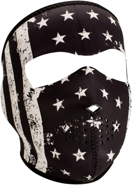 Full Mask Blk White Flag Black, White, 1, nordicamoto.ro