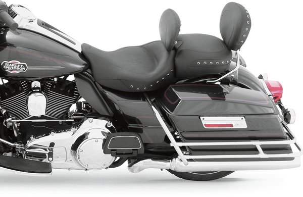 Studded Super Solo  Vinyl Seat With Removable Driver Backrest Black, 1, nordicamoto.ro