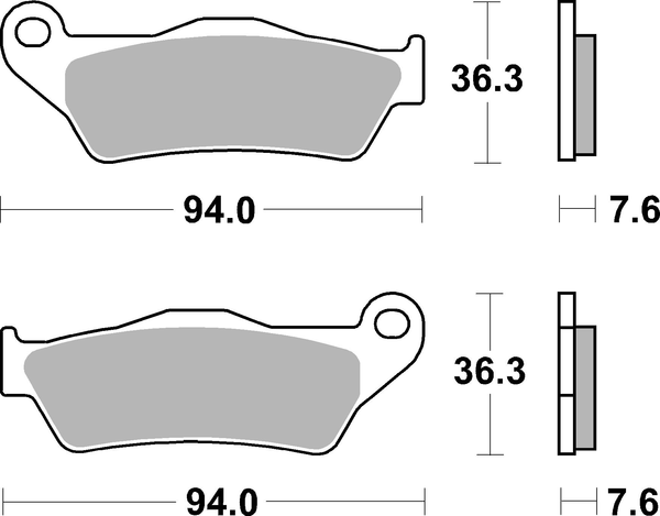 Ct Scooter Carbon Tech Organic Brake Pads, 2, nordicamoto.ro