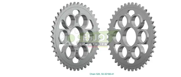 Standard Sprocket Rear 520 Zinc Plated, 1, nordicamoto.ro