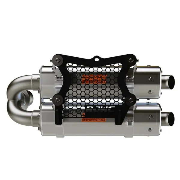 Apx Aluminium Slip-on Muffler Anodized Clear -1