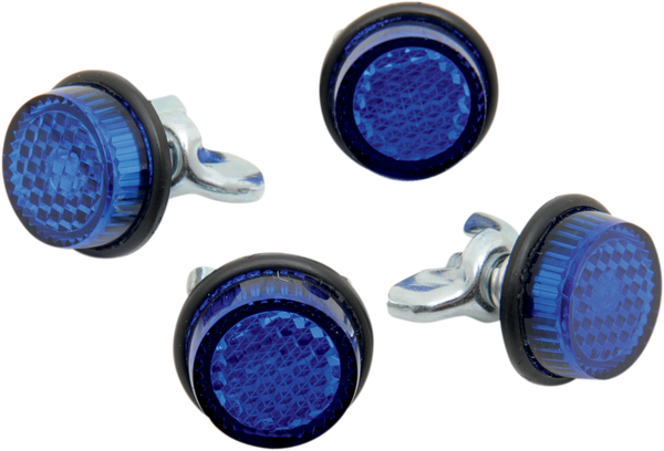 License Plate Reflectors Blue, 1, nordicamoto.ro