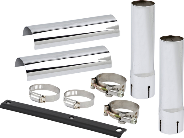 Exhaust Extensions Kit Chrome, 2, nordicamoto.ro