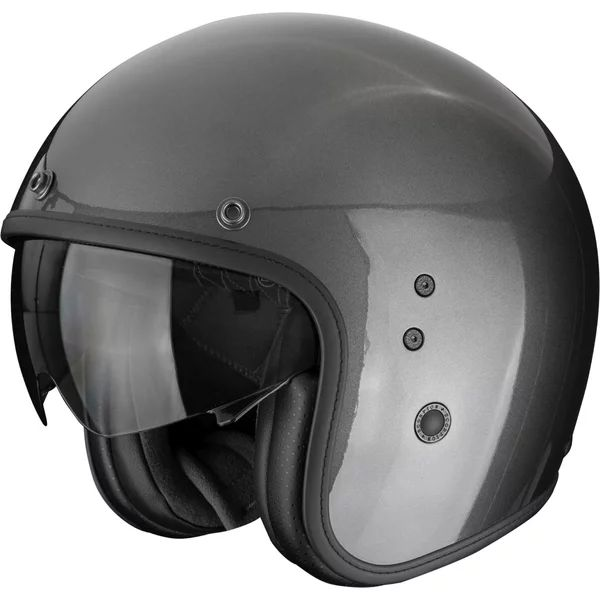 Casca open face SCORPION BELFAST EVO SOLID S NEGRU MAT, 5, nordicamoto.ro