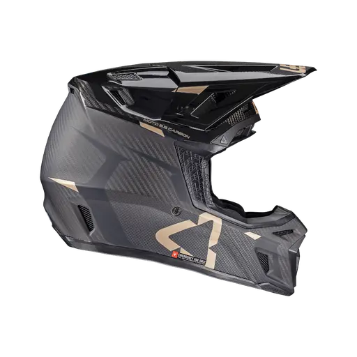 Casca Leatt 9.5 Carbon V25 Black/Gold + Ochelari-3