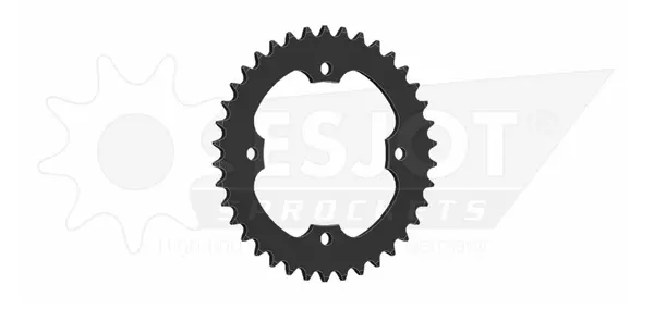 Pinion standard spate 520 negru, 1, nordicamoto.ro
