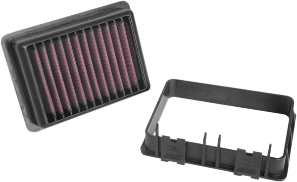 High-flow Air Filter Black, Red, 1, nordicamoto.ro