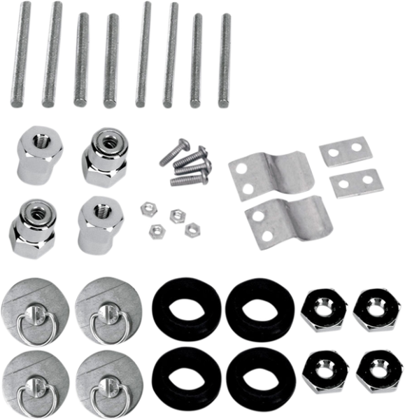 S4 Quick-disconnect Saddlebag Docking Post And Fastener Kit For Harley Silver, 1, nordicamoto.ro