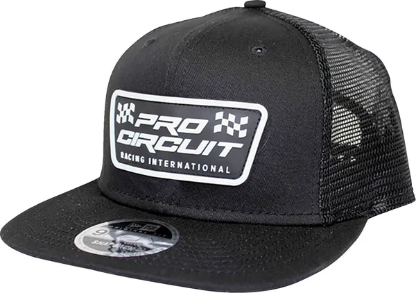 Checkered Flag Patch New Era Hat Black-0
