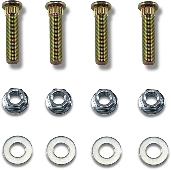 MOOSE RACING Wheel Stud-nut Kit Silver -0