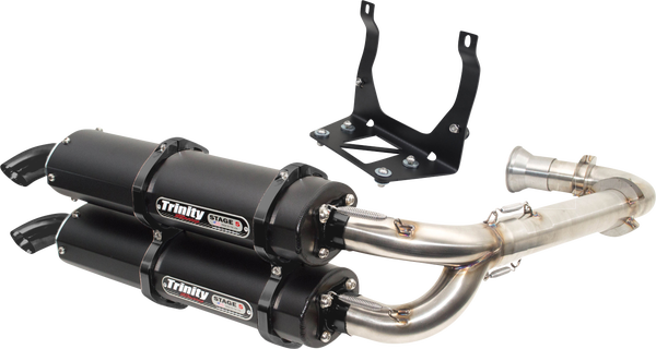 Stage 5 Dual Exhaust System Black, Brushed, Cerakote®, 1, nordicamoto.ro