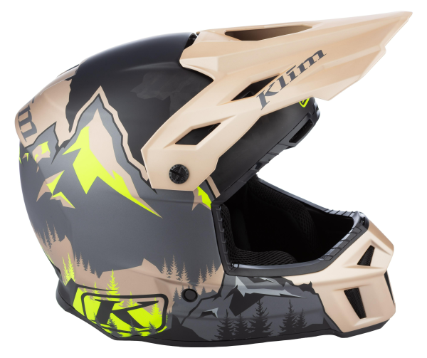 Casca Snowmobil Klim F3 Carbon ECE Wild - Chameleon-22