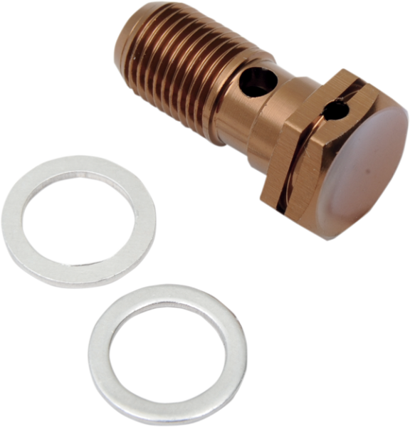 Aluminum Banjo Bolt Gold, Anodized, 1, nordicamoto.ro