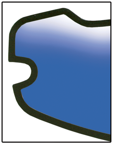 No-fog Helmet 3000 Shield Insert Lens Blue