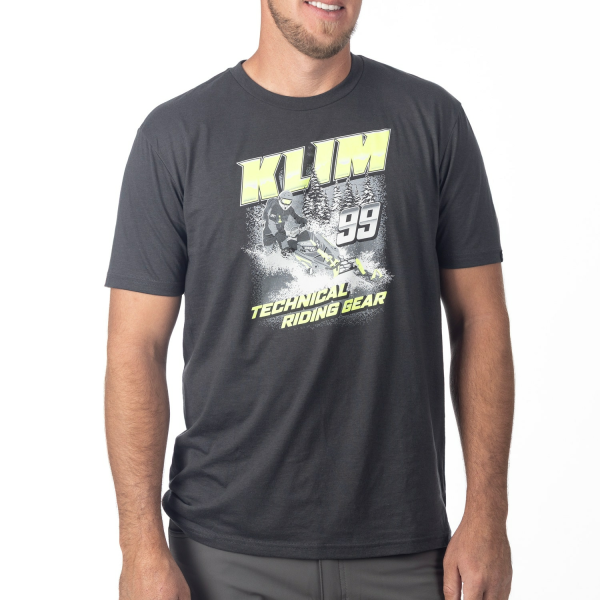 Tricou Klim Speedway Tri-blend Black - Knockout Pink-6