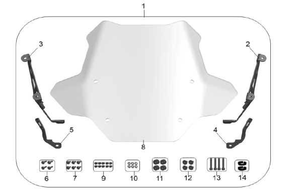PARBRIZ FAȚĂ ATV CFMOTO CFORCE 850 / 800 XC / 1000, 1, nordicamoto.ro