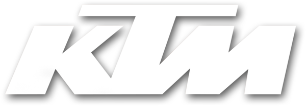 Die-cut Logo Decal White, 1, nordicamoto.ro