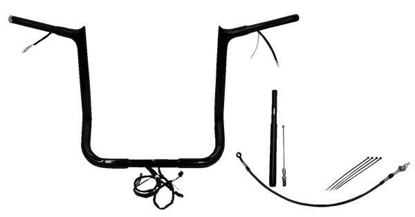 Plug & Play Ez Install 1-1/4(r) Pointed Top Handlebar Kit Black, 3, nordicamoto.ro