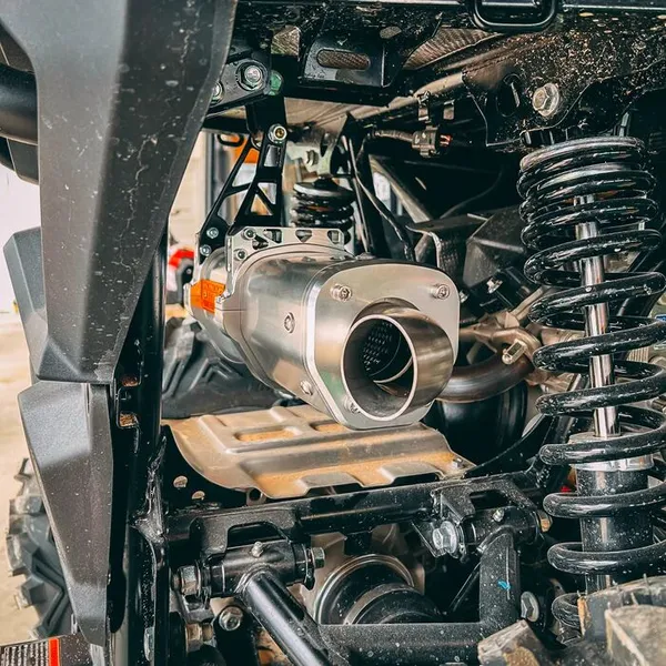 Apx Aluminium Slip-on Muffler Anodized Clear -1