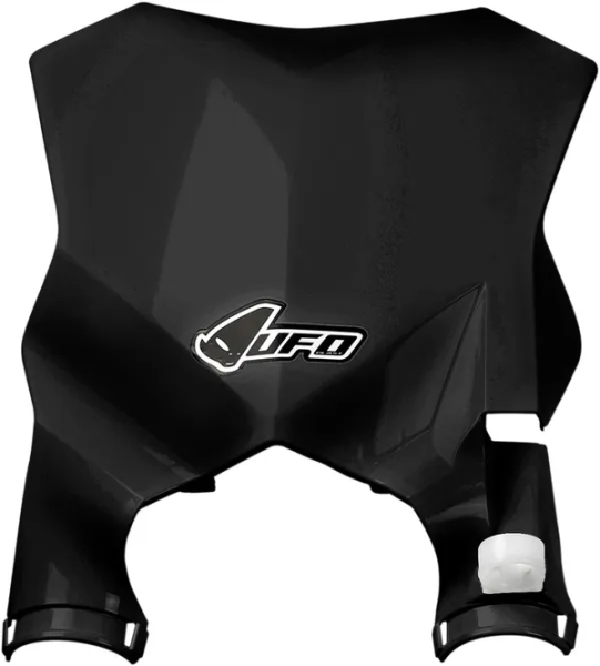 Stadium Number Plate With Fork Guards Black