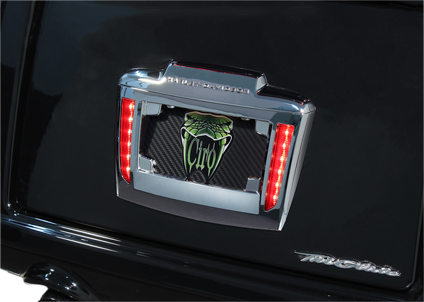 Led License Plate Frame For Tri-glide® Red, 2, nordicamoto.ro