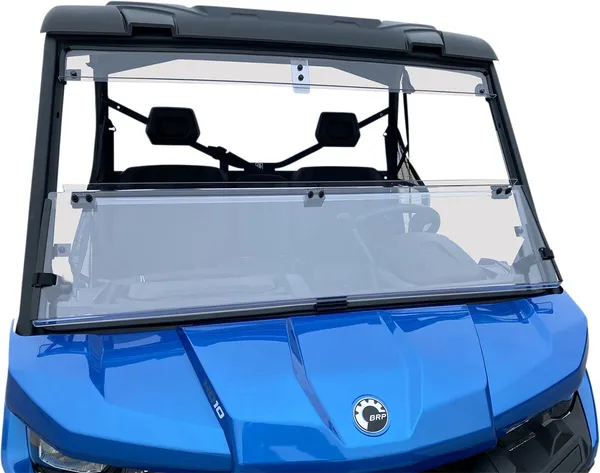 Deluxe Full Folding Windshield Clear -0