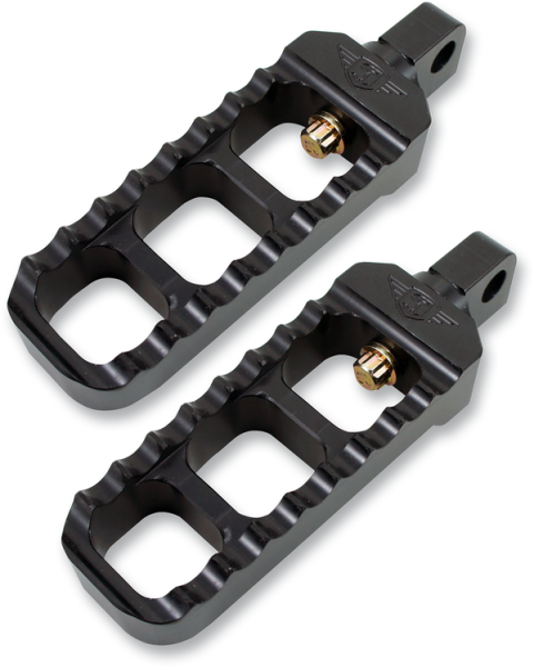 Adjustable Serrated Footpegs Black Narrow, 1, nordicamoto.ro