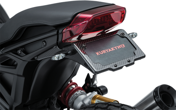 Carbon Fiber License Plate Mount Black, 4, nordicamoto.ro
