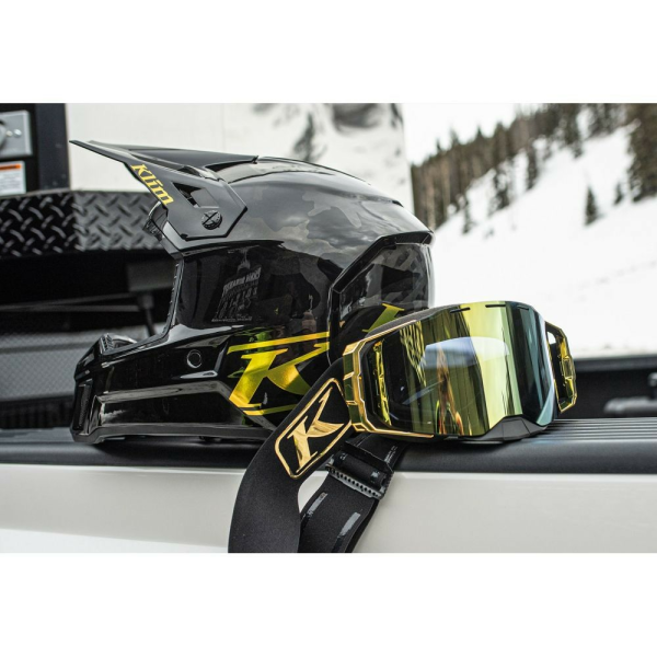 Ochelari Snowmobil Klim Edge Focus Gold Gold Mirror-0