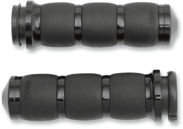 3-ring Velvet Air Grips Black, 1, nordicamoto.ro