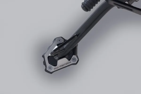Sidestand Foot Extension Black, Silver -2