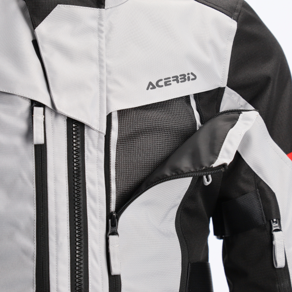 Geaca Dama Acerbis CE X-Rover Gri/Rosu XS, 13, nordicamoto.ro