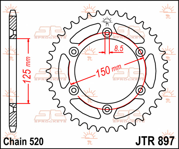 Rear Sprocket Black -0f0db3bedf04710e6f8f3c53209c0c06.webp