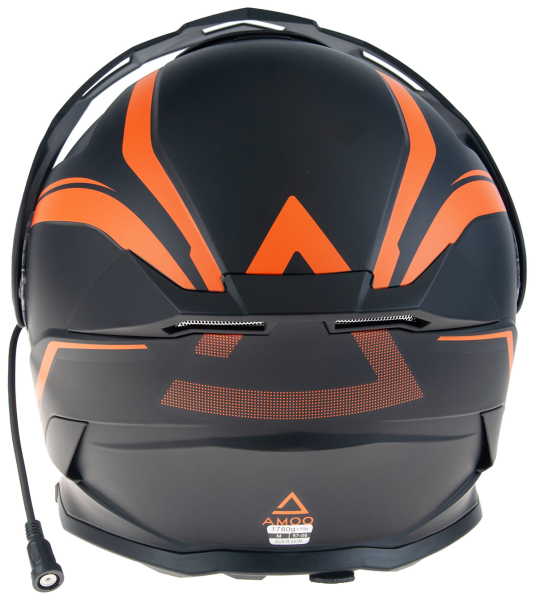 AMOQ Ballast Electric visor Helmet Black/Orange XS-1