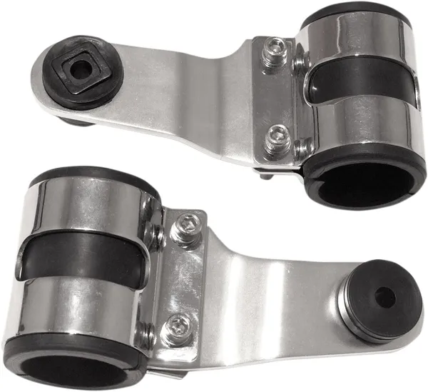 Side Mount Lightweight Headlamp Brackets Chrome-0